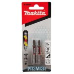 Punta de Torsión DOBLE IMPACT PREMIER PH1x50MM 2 Pzs Makita E-03268