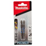 Punta de Torsión IMPACT PREMIER DOBLE PUNTA PZ2x65mm - 2 Pzs Makita E-06292
