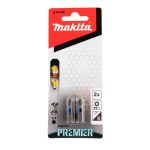 Punta de Torsión IMPACT PREMIER PZ1x25mm 2 Pzs Makita E-03165