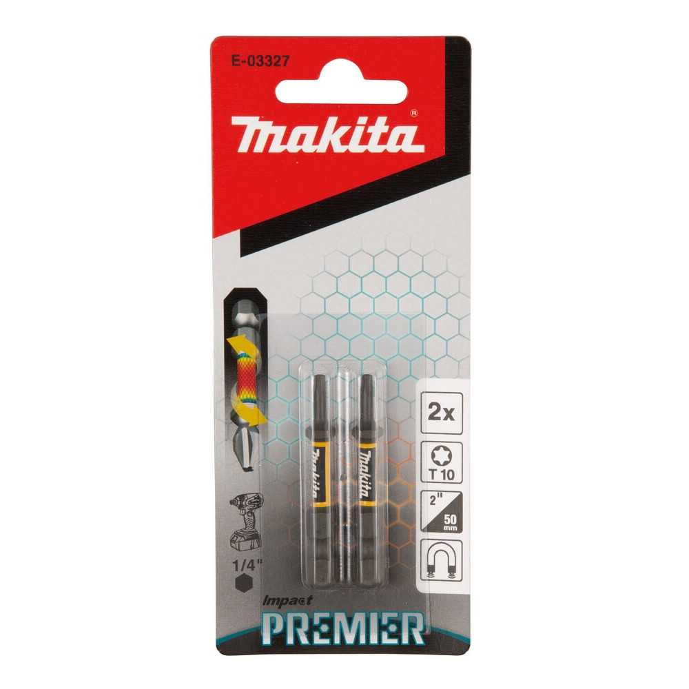 Punta de Torsión IMPACT PREMIER T10x50MM - 2 Pzs Makita E-03327 - Imagen 1