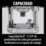 Rebajadora 1/2" y 1/4" 2100 W Makita RP2301FC - Imagen 8