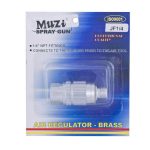 Regulador de Aire 1/4" MACHO-HEMBRA JF-1/4 Muzi MI-MUZ-044113