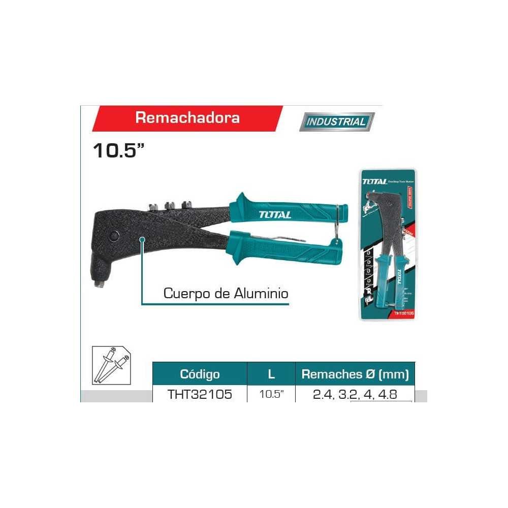 Remachadora Pop 10,5" Cuerpo de Aluminio Total Tools THT32105 - Imagen 1