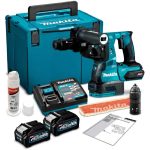 Rotomartillo Inalámbrico SDS-PLUS 28 mm 40V 2.8J+2 Batería 4.0 Ah+Cargador+Makpac Makita HR002GM201