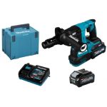 Rotomartillo Inalámbrico SDS PLUS 28mm 40V + 2 baterías 4.0 Ah + cargador rápido Makita HR004GM201 - Imagen 3