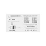 Set Accesorios 18 Und 2 Puntos+3 Cinceles+12 Brocas+Mandril 13mm+Adapt.C/Llave+Caja Makita D-71196