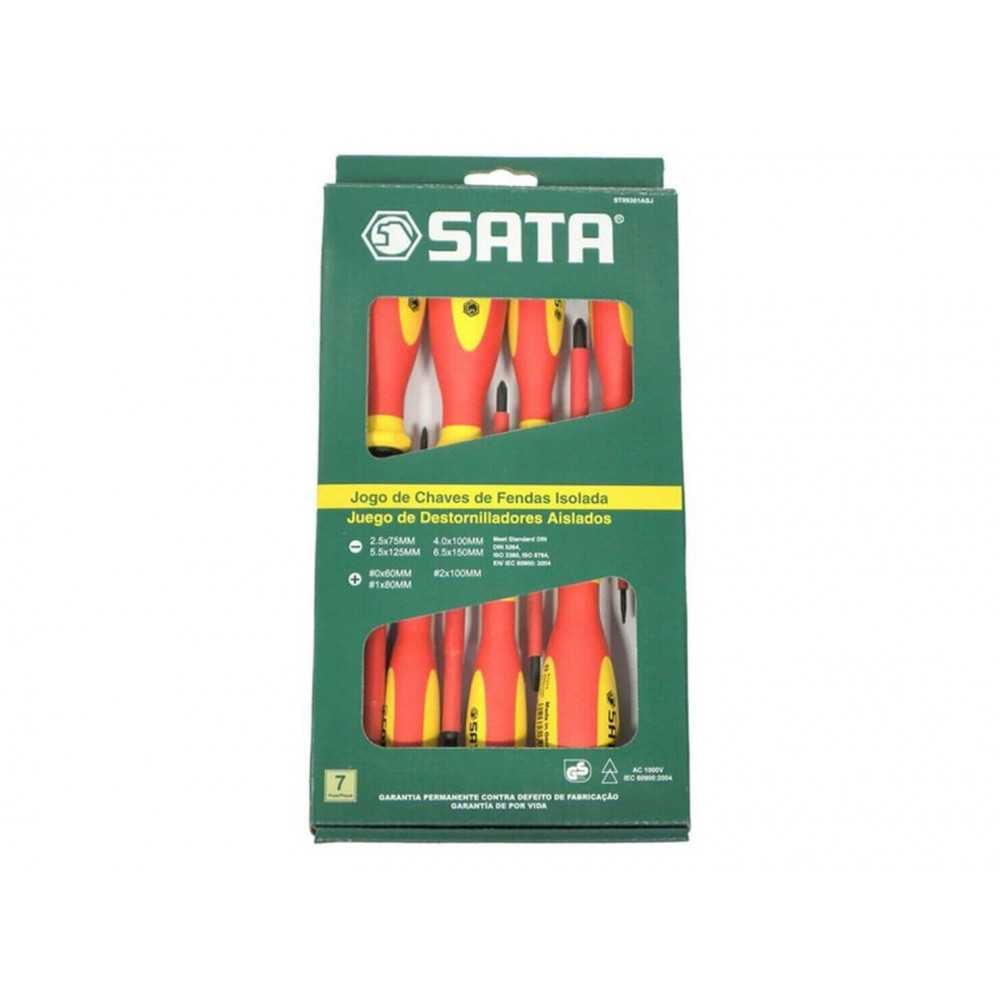 Set Atornilladores Aislados 7 Piezas 1000V Sata ST09301ASJ - Imagen 2