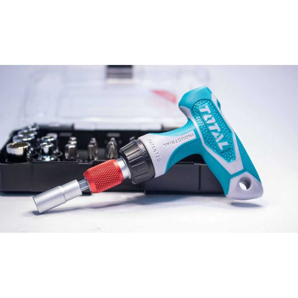 Set Atornilladores con Llave T y Mango T 24 pzs Total Tools TACSD30186 - Imagen 1