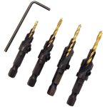 Set Brocas avellanadoras 6/8/10/12mm Milescraft 5341 - Imagen 2
