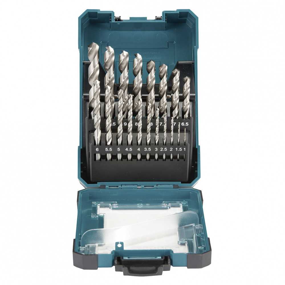 Set Brocas Metal HSS-G 19 Piezas Makita D-67549 - Imagen 1