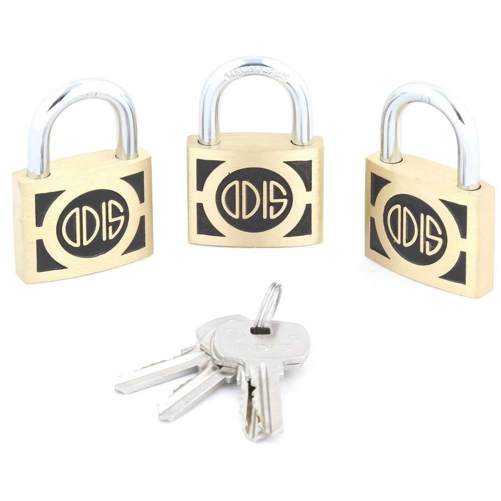 Set Candados 3 pzs 40mm Llaves Iguales 340 Odis CAN0000051 - Imagen 4