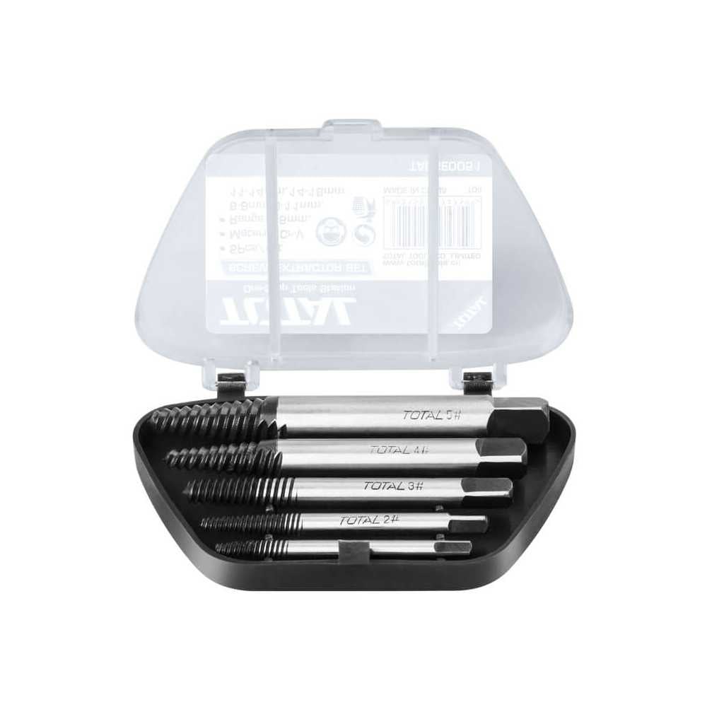 Set Extractor Tornillos 5 Piezas Total Tools TACSE0051 - Imagen 2