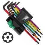Set Llaves Allen 967/9 TX SPKL TORX BO Multicolour Wera