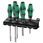 Set Rack Destornilladores Hexagonales Kraftform Plus Lasertip 334SK/6 Wera