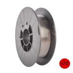 Set Rollos de Cable 10 pzs Alambre 0,9 MM 2,27KG NO GAS E-71T Sds Power MI-SDS-055329