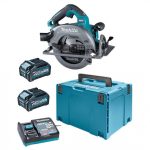 Sierra Circular Inalámbrica 190 / 185 mm (7-1/2″ / 7-1/4″) 40V+ 2 Baterías + Cargador Makita HS003GM201 - Imagen 2