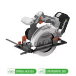 Sierra Circular Inalámbrica 6 1/2" 18V + Batería + Cargador SC 807/18 Gladiator MI-GLA-054331 - Imagen 2