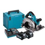 Sierra Circular Inalámbrica 7-1/4" (185mm) 40V + 2 Baterías 4.0 Ah + Cargador + Makpac Makita HS004GM201 - Imagen 2