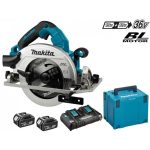 Sierra Circular Inalámbrica 7 1/4"+ 2 Baterías de 18V 5.0 Ah+ Cargador Rápido Doble + Makpac Makita DHS782PT2J