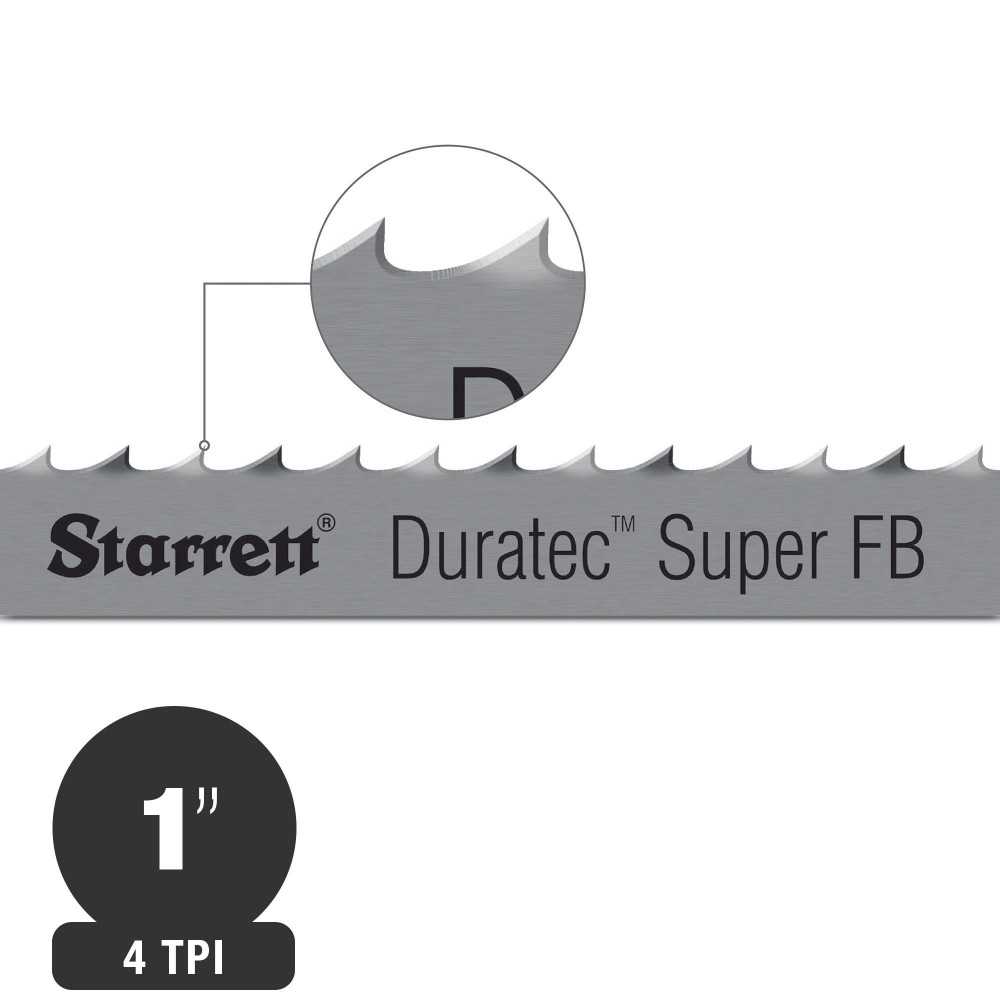 Sierra Huincha para Metal 25x0.90mm 4tpi (30mt) Raker Duratec™ Super FB Starrett - Imagen 1