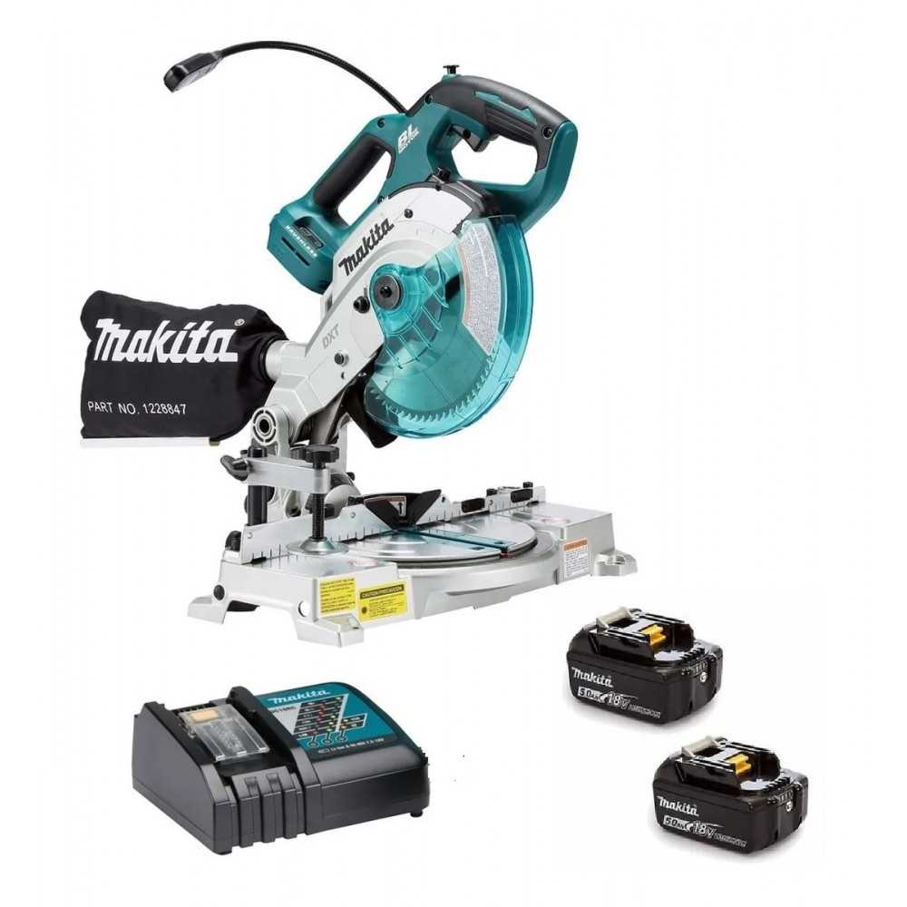 Sierra Ingleteadora Inalámbrica 18V+2 Baterías 5.0Ah+Cargador Makita DLS600RTE - Imagen 1