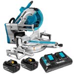 Sierra Ingleteadora Inalámbrica 305mm (12") 18V + 2 baterías + cargador + Disco Makita DLS211PT2 - Imagen 3