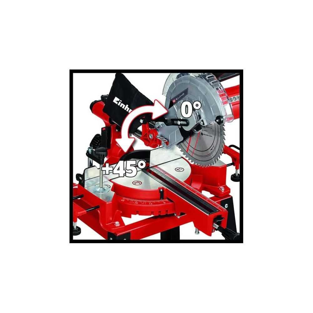 Sierra Ingleteadora Telescópica 10” 1900W C-SM 2531/2 U Einhell 4300805 - Imagen 5