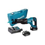 Sierra Sable Inalámbrica 1-1/4" (32MM) + 2 Baterías de 18V 3.0Ah + Cargador Rápido Makita DJR360RF2