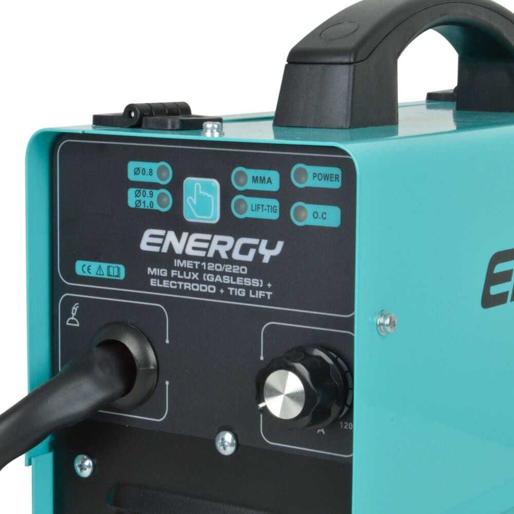 Soldadora 120 amp MIG FLUX-ARCO-TIG IMET 120/220 Energy MI-ENE-054597 - Imagen 5