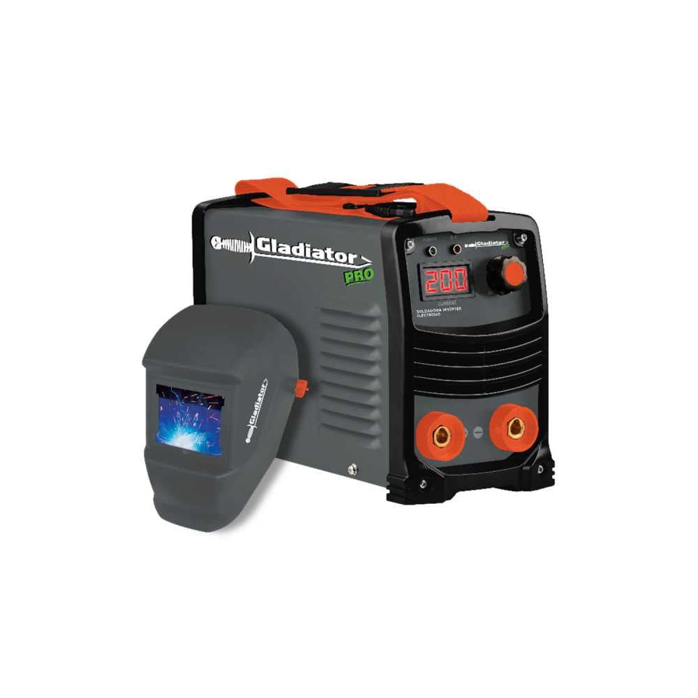 Soldadora ARCO MANUAL 200 AMP + MASCARA IE 7200/220 Gladiator MI-GLA-054548 - Imagen 1