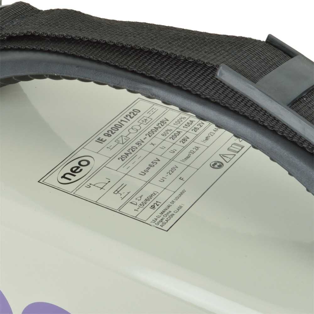 Soldadora ARCO MANUAL 200 AMP +MASCARA IE 9200/1/220 km1 Neo MI-NEO-054549 - Imagen 9