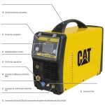 Soldadora Inverter Arco Manual/Mig 200A C/Accesorios DZ261 PFC CAT 55070 - Imagen 4