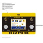 Soldadora Inverter Arco Manual/Mig 200A C/Accesorios DZ261 PFC CAT 55070 - Imagen 5