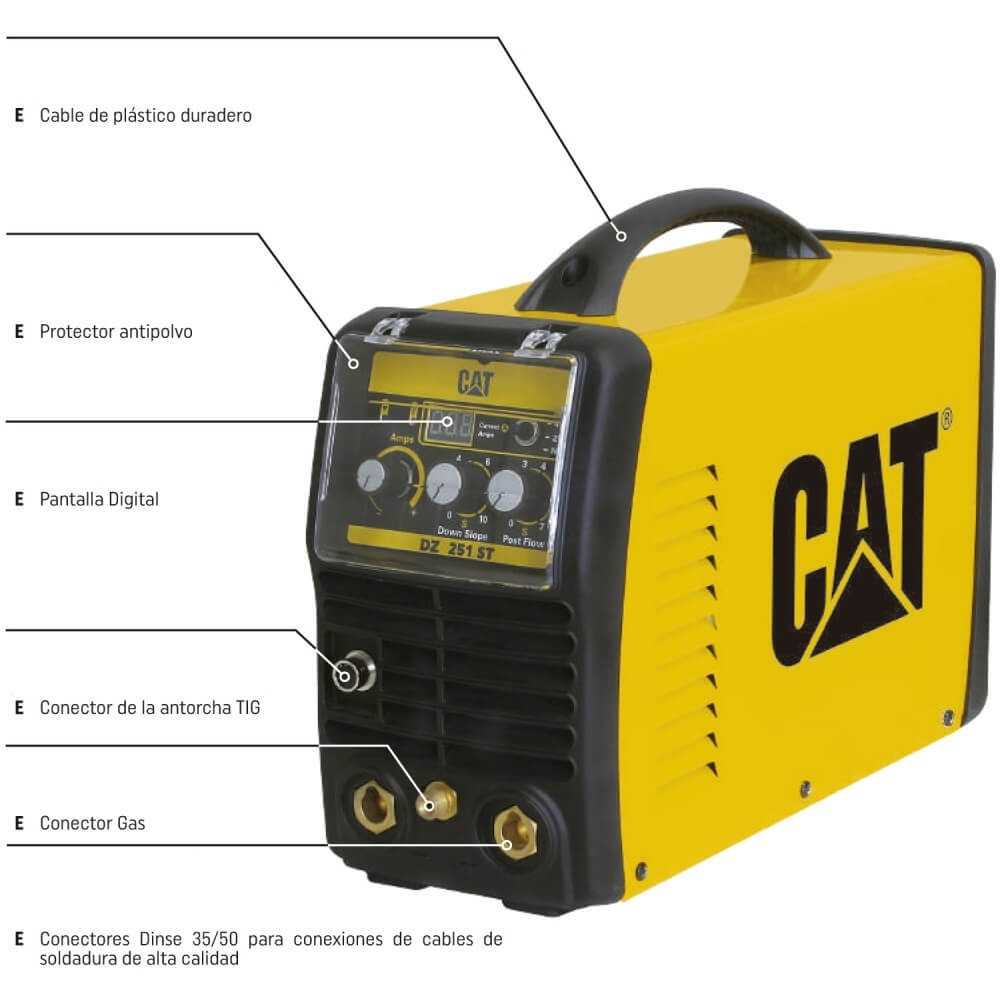 Soldadora Inverter Arco Manual/Tig 200A Con Accesorios DZ251 ST CAT 55040 - Imagen 5