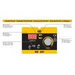 Soldadora Inverter Arco Manual/Tig 200A DZ221 c/accesorios CAT 55010