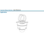 Soporte Cámara para montaje en Poste 125.6x114x20mm Dahua DH-PFA152-E