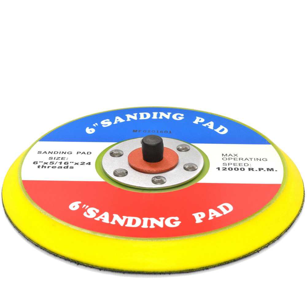 Soporte Lijador Disco Velcro 6" x 5/16" x 24 P-B6C - Imagen 1