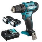 Taladro Atornillador Inalámbrico 10 mm (3/8") 12V max CXT + 2 baterías + cargador Makita DF333DWYE