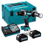 Taladro Atornillador Inalámbrico 13mm 40V+ 2 Baterías 2.5Ah 40V+ Cargador XGT 40Vmax + Maleta Makita DF001GD201