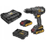 Taladro Atornillador Inalámbrico Percutor 13mm 18V +2 Baterías 2.0A +Cargador DX12 CAT 48002421000