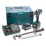 Taladro Atornillador Percutor Inalámbrico 13mm 40V+ 2 Baterías 2.5Ah 40V+ Cargador XGT 40Vmax + Maleta Makita HP001GD201 - Imagen 2