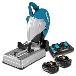 Tronzadora Inalámbrica 14" + 2 Baterías 5.0Ah + Cargador Makita DLW140PT2 - Imagen 2