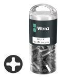 Tubo 100 x Puntas Phillips 851/1 Z PH2x25 Wera
